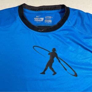 Nike Pro Combat Fitted Swingman Long Sleeve Size XXL Style# 578312-407